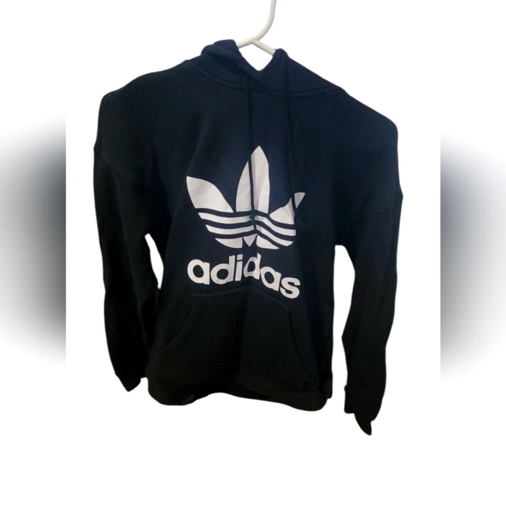 Adidas Black and White Hoodie